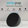 Amazon Echo Pop| Smart speaker with Alexa and Bluetooth| Full sound, balanced bass, crisp vocals| Black