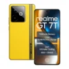 realme GT 7T Smartphone 6.8 Inch Display 120Hz Refresh IP69 256GB ROM 8GB RAM 7000mAh Battery 120W Fast Charge Android 15 Support AI Camera Dual 5G SIM NFC (Yellow)