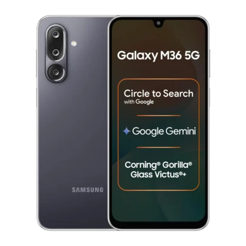 Samsung Galaxy M36 5G (Velvet Black, 8 GB RAM, 128 GB Storage)| Circle to Search| Google Gemini| Corning Gorilla Glass Victus+| 7.7mm Slim