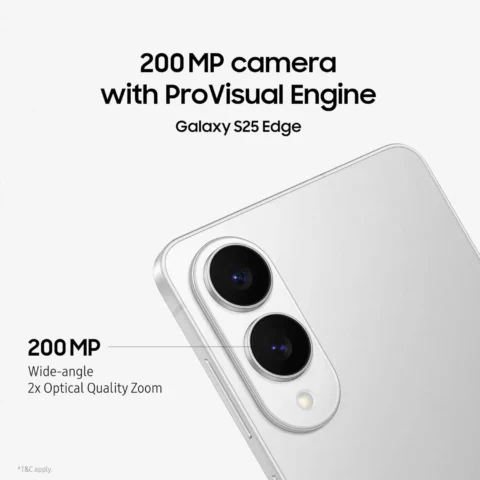 Samsung Galaxy S25 Edge 5G (12GB RAM, 512GB Storage) – Titanium Silver