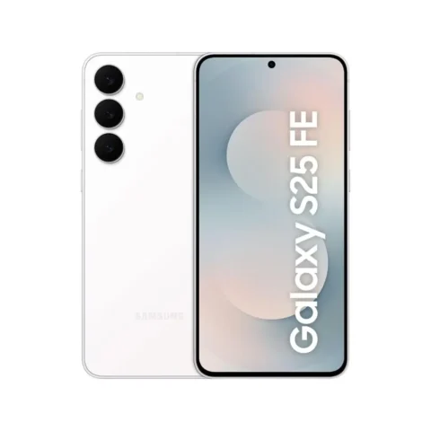 Samsung Galaxy S25 FE 5G Smartphone with Galaxy AI (White, 8GB RAM, 512GB Storage), 12MP Front Camera, ProVisual Engine, Long Battery Life